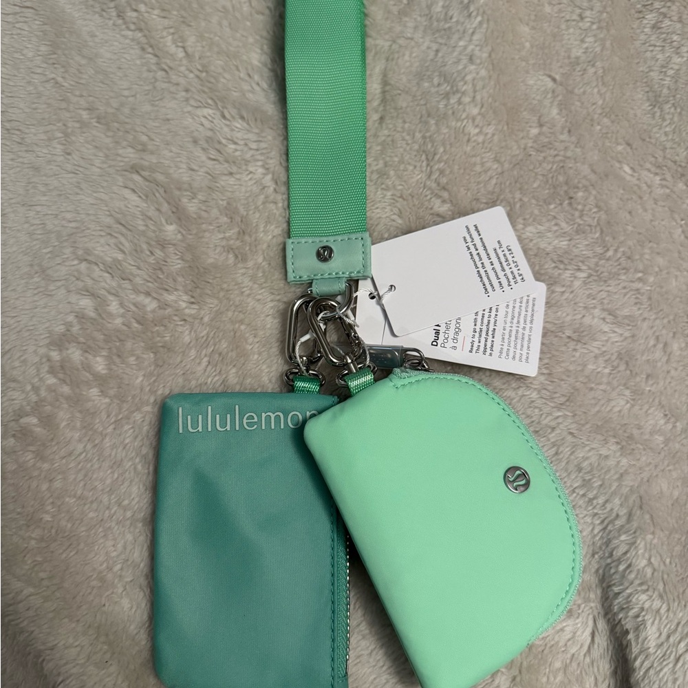 Lululemon Mint Green Wristlet Set